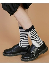 【FRAPBOIS】クワトロボーダーソックス 詳細画像 ブラック 10