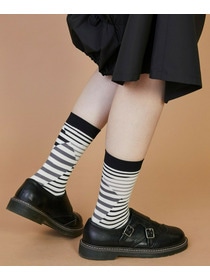 【FRAPBOIS】クワトロボーダーソックス 詳細画像 ブラック 12