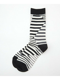 【FRAPBOIS】クワトロボーダーソックス 詳細画像 ブラック 9