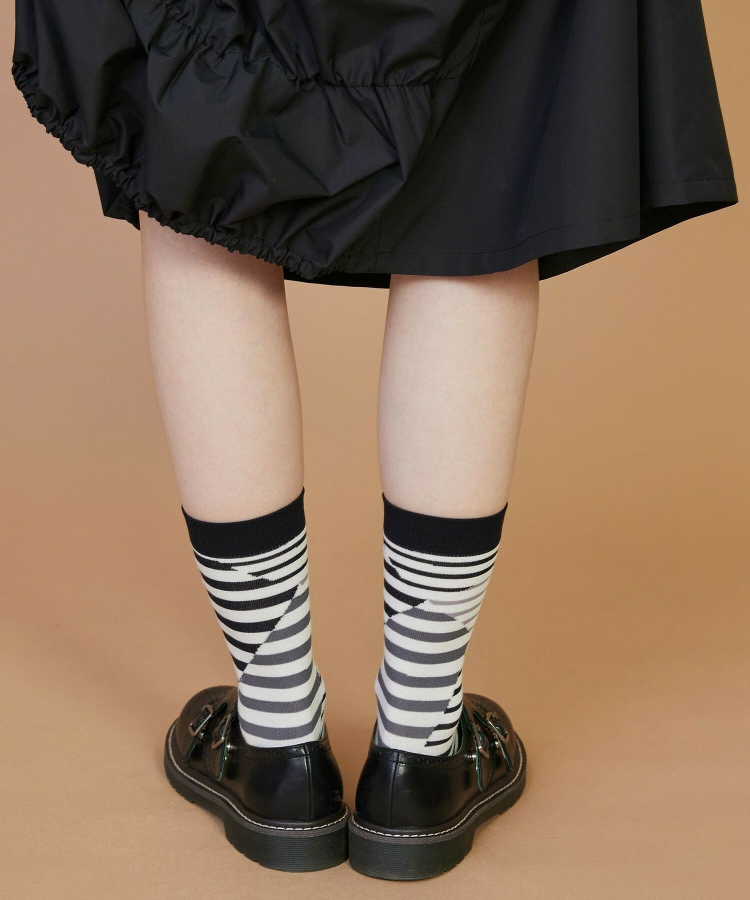 【FRAPBOIS】クワトロボーダーソックス 詳細画像 ブラック 11