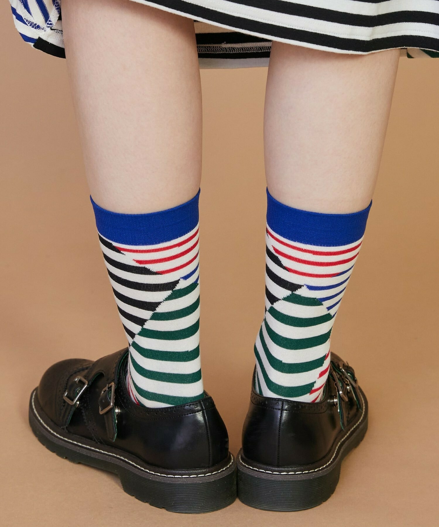 【FRAPBOIS】クワトロボーダーソックス 詳細画像 ブラック 7