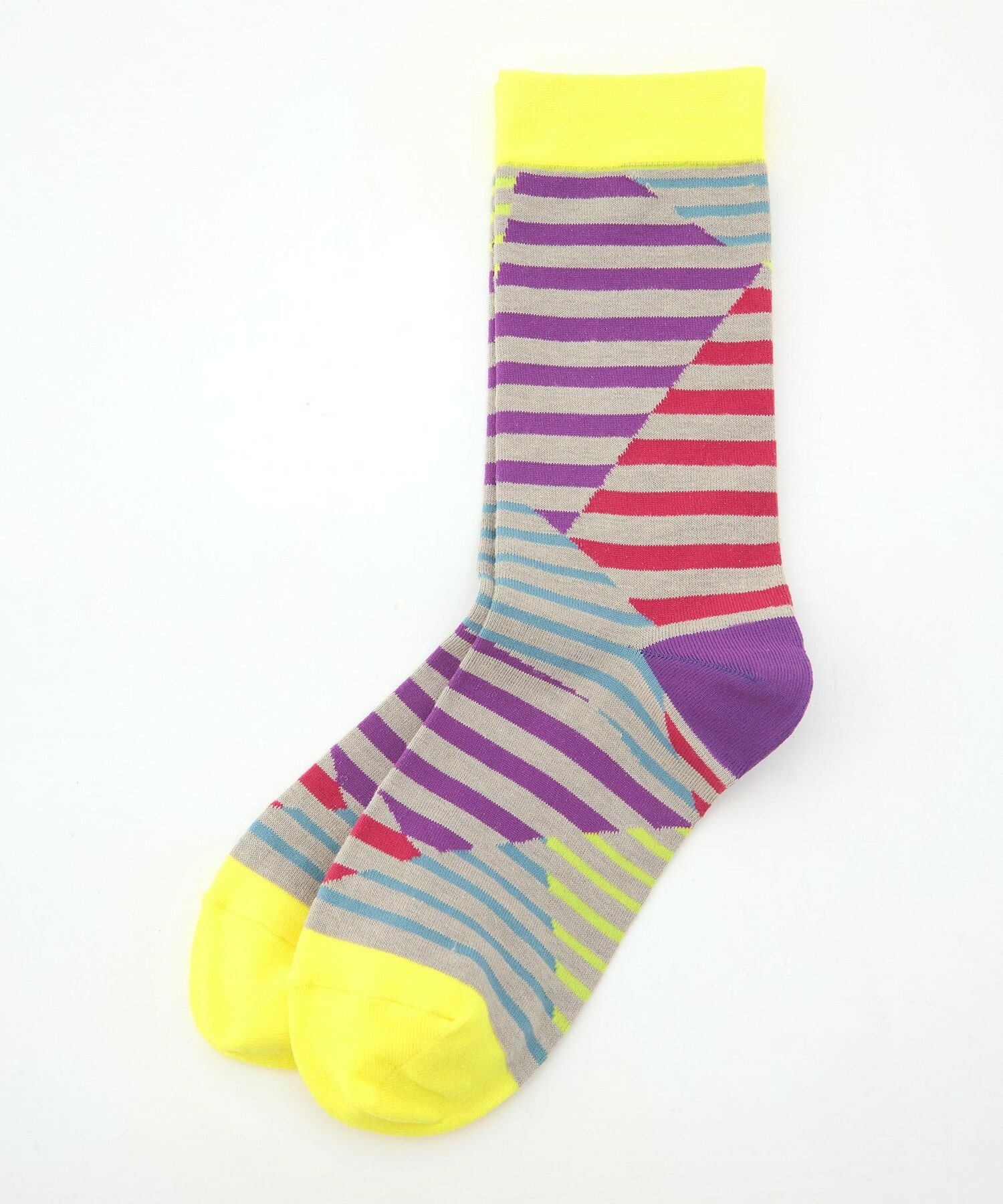 【FRAPBOIS】クワトロボーダーソックス 詳細画像 イエロー 1