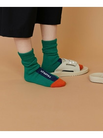 【FRAPBOIS】ロゴリブソックス 詳細画像 グリーン 11