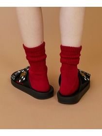 【FRAPBOIS】ロゴリブソックス 詳細画像 グリーン 5