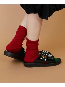 【FRAPBOIS】ロゴリブソックス 詳細画像 グリーン 6