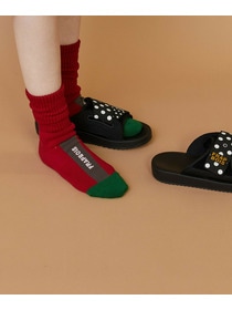 【FRAPBOIS】ロゴリブソックス 詳細画像 グリーン 7