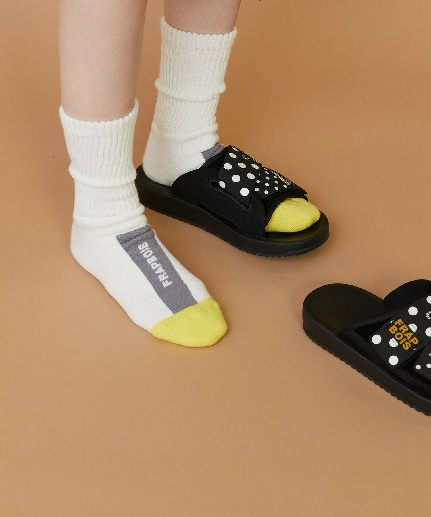 【FRAPBOIS】ロゴリブソックス 詳細画像 グリーン 3