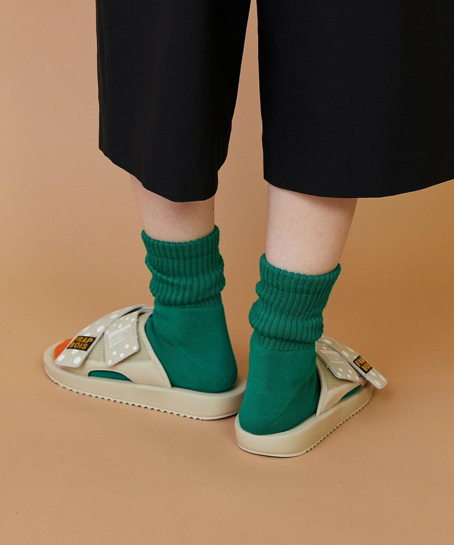 【FRAPBOIS】ロゴリブソックス 詳細画像 グリーン 9