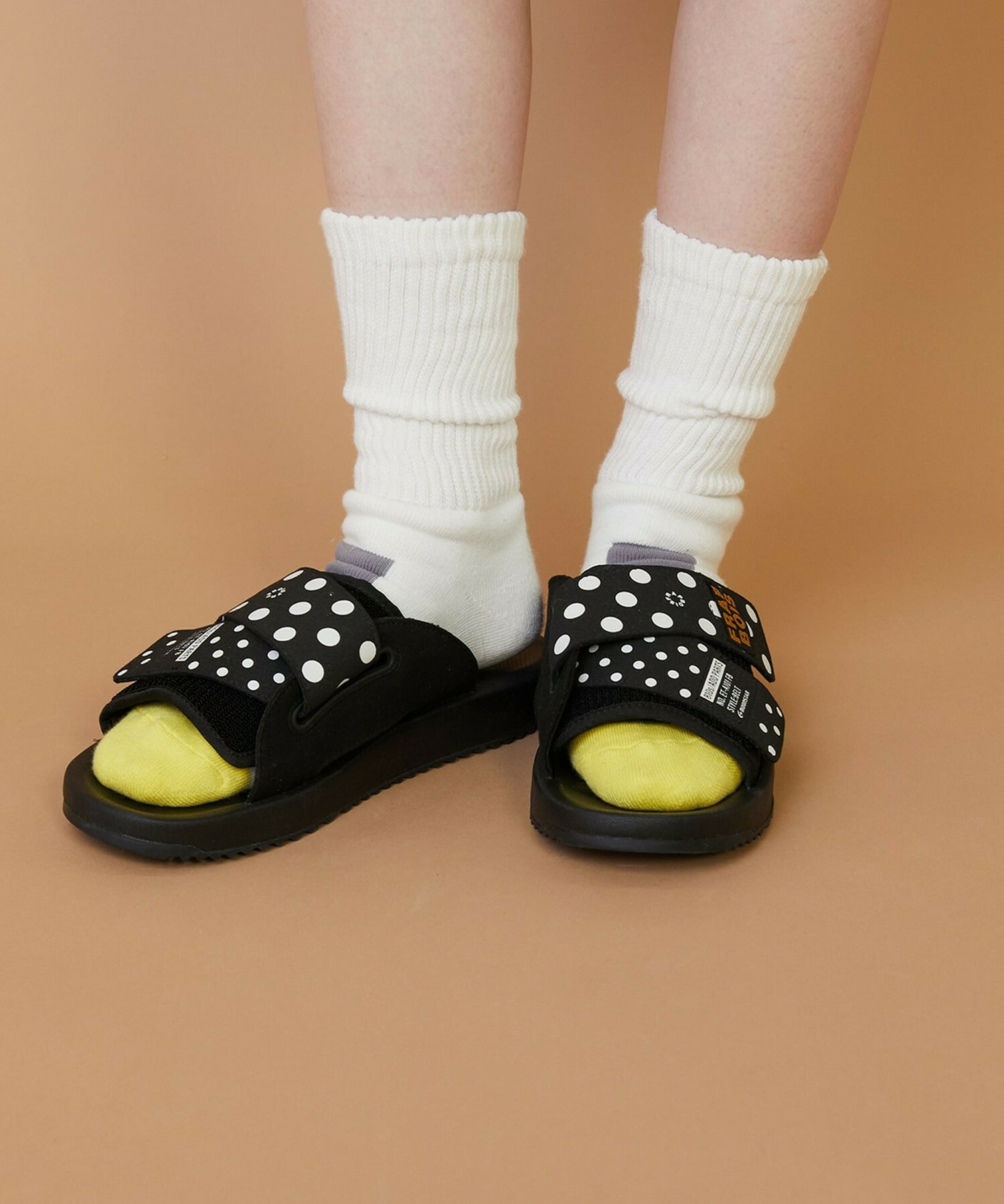 【FRAPBOIS】ロゴリブソックス 詳細画像 ホワイト 1