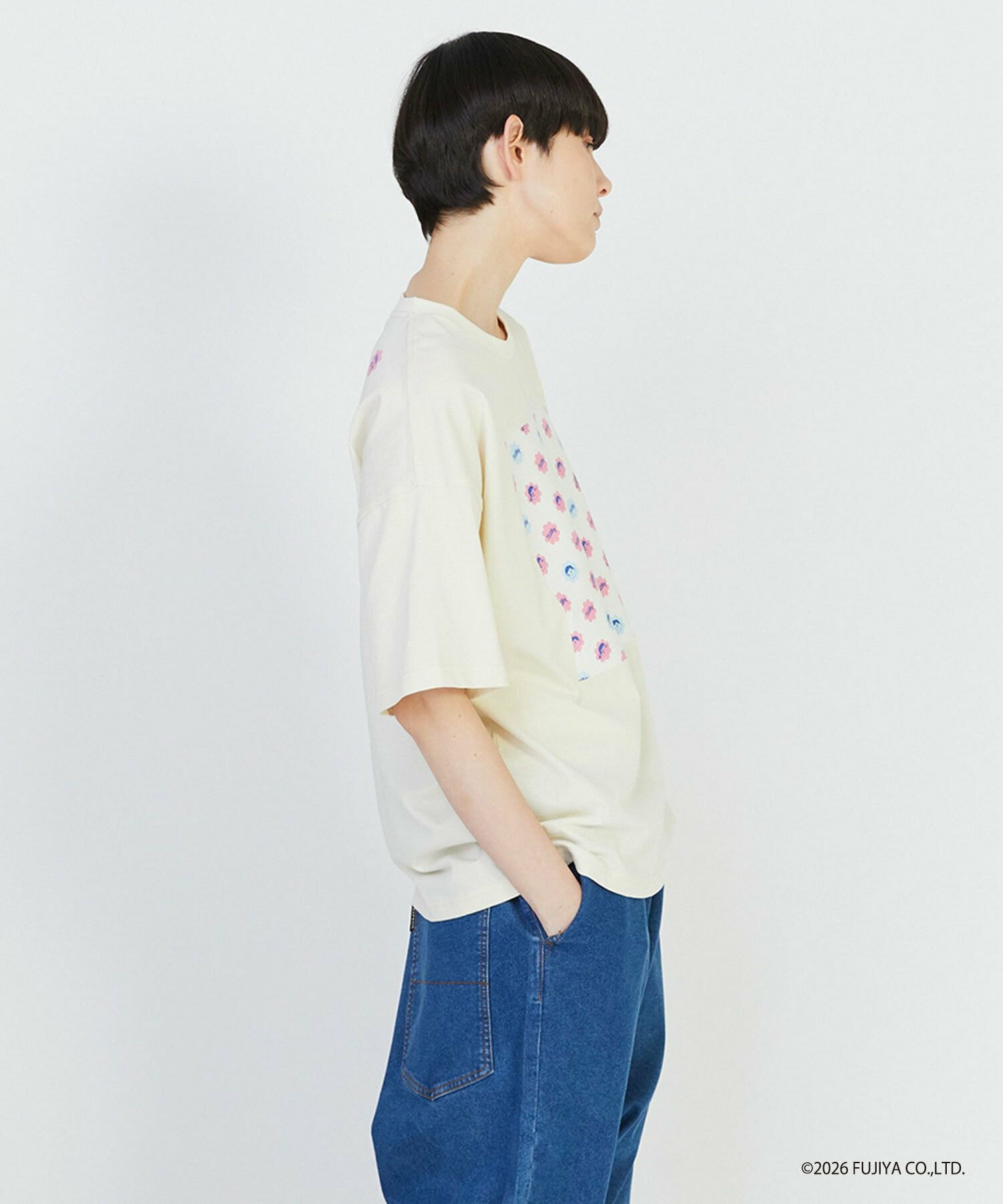 【FRAPBOIS】ミルキー ボックスＴシャツ 詳細画像 ブラック 2