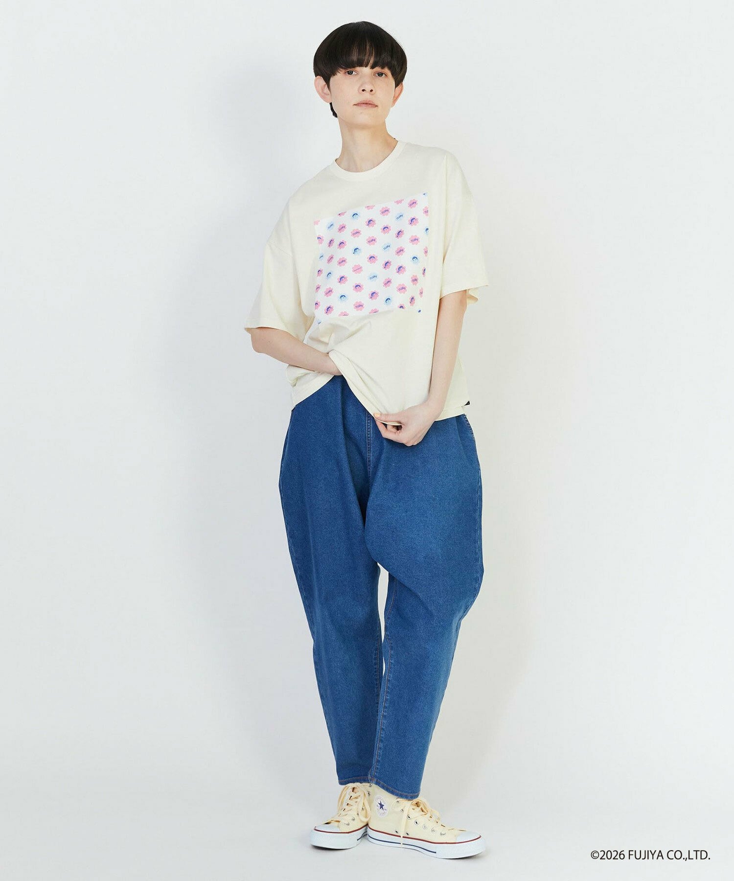 【FRAPBOIS】ミルキー ボックスＴシャツ 詳細画像 ブラック 6