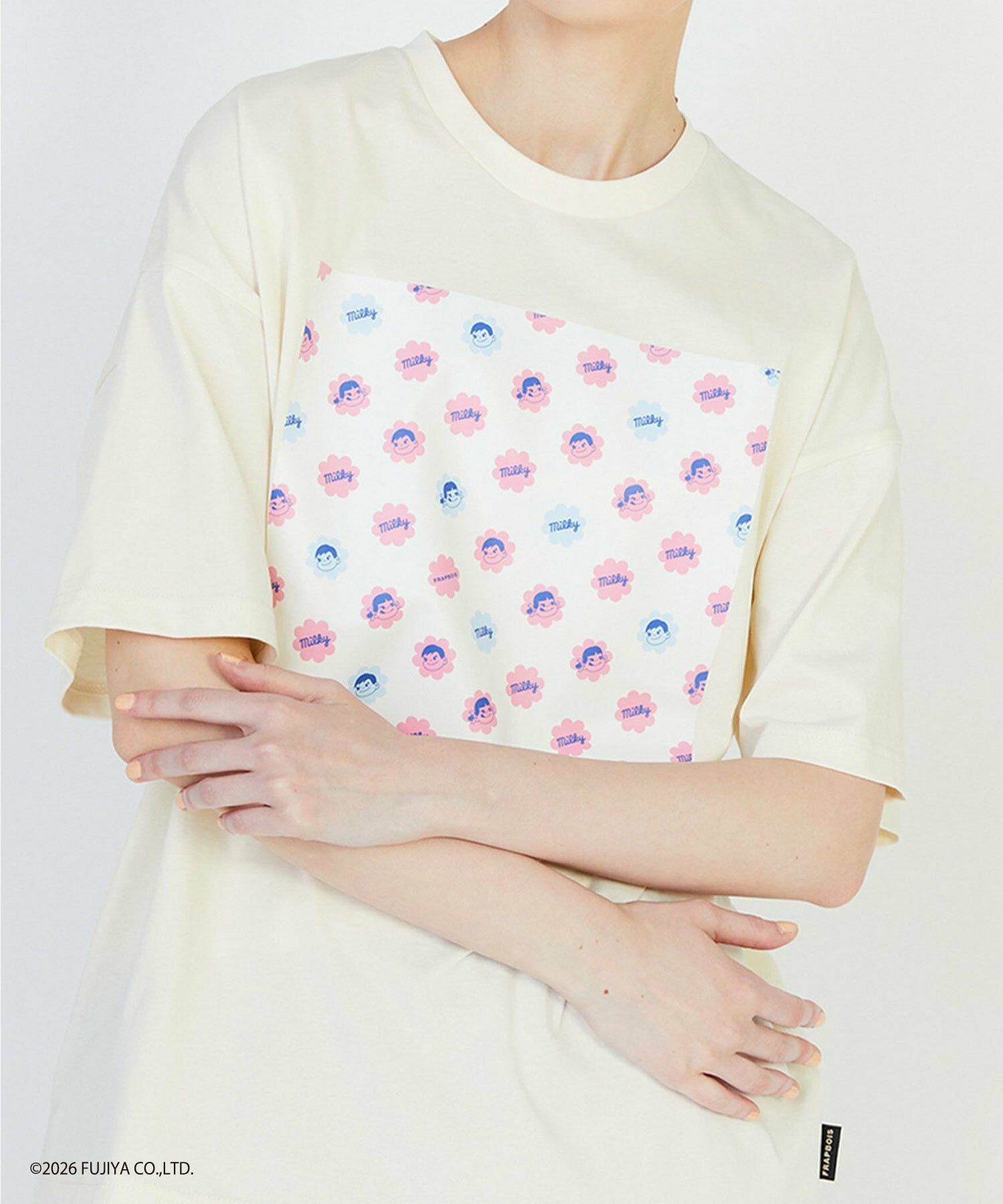 【FRAPBOIS】ミルキー ボックスＴシャツ 詳細画像 ブラック 9