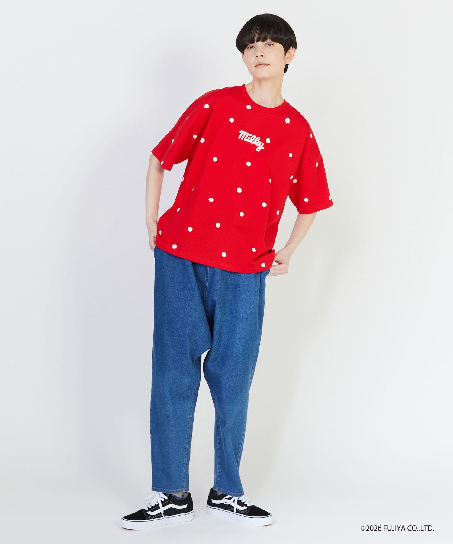 【FRAPBOIS】ミルキードットＴシャツ 詳細画像 ブラック 11