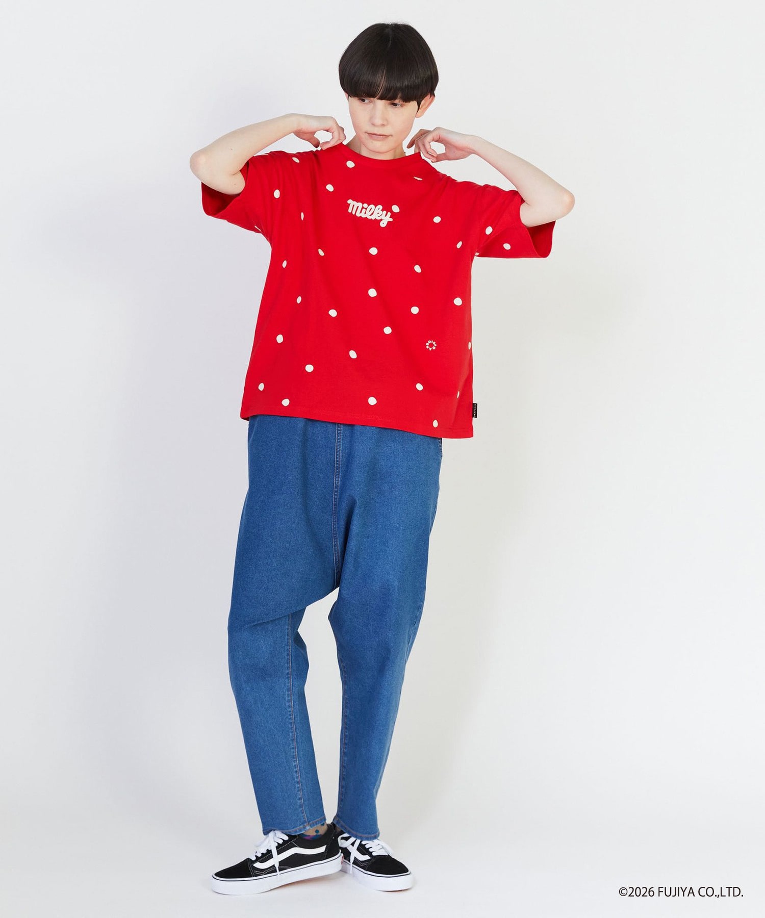 【FRAPBOIS】ミルキードットＴシャツ 詳細画像 ブラック 12