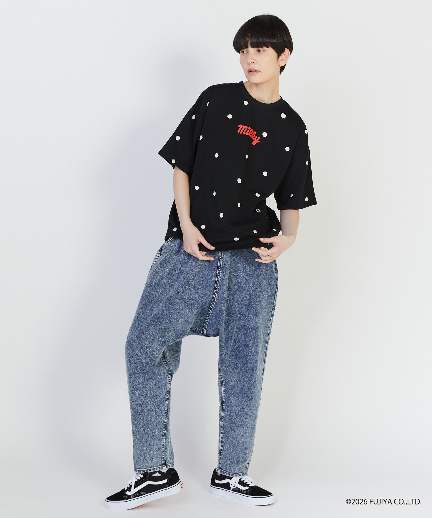 【FRAPBOIS】ミルキードットＴシャツ 詳細画像 ブラック 21