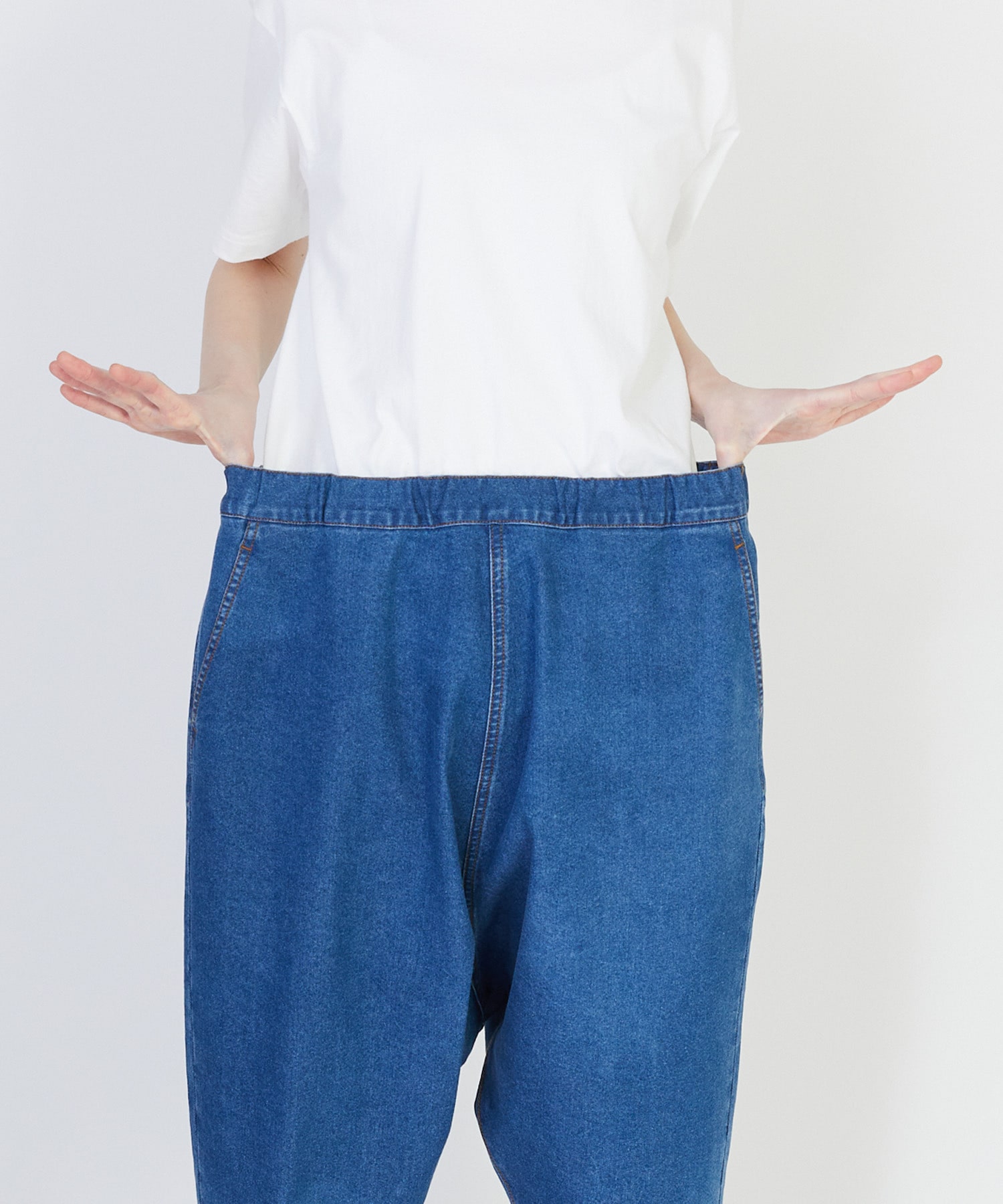 【FRAPBOIS】スマートサルエルパンツ 詳細画像 ブルー系その他 12