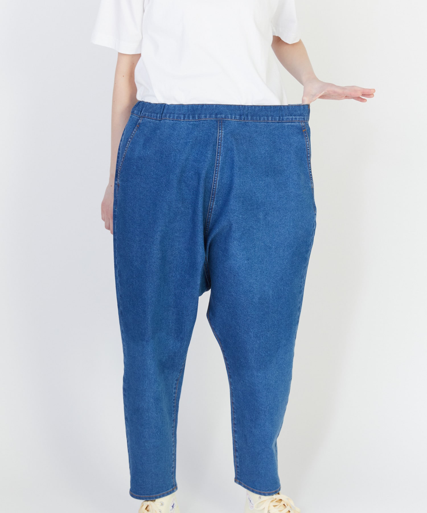 【FRAPBOIS】スマートサルエルパンツ 詳細画像 ブルー系その他 13