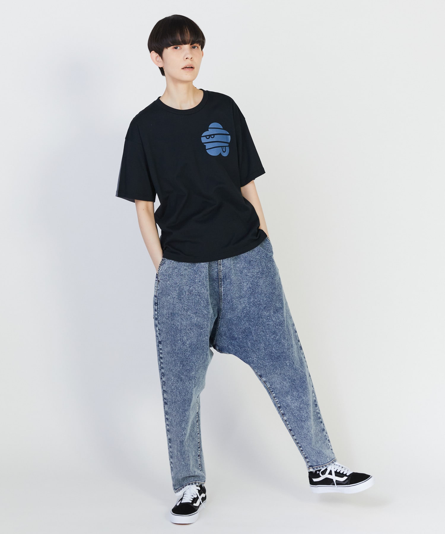 【FRAPBOIS】スマートサルエルパンツ 詳細画像 ブルー系その他 33