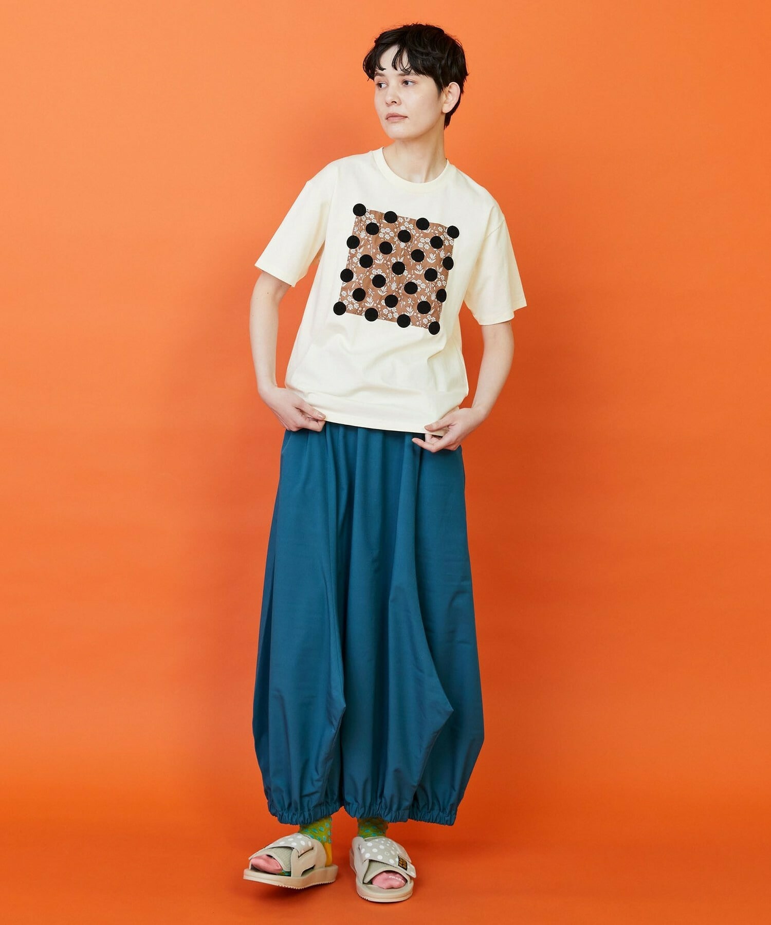 【FRAPBOIS】ガーデンフローＴシャツ 詳細画像 チャコールグレー 3