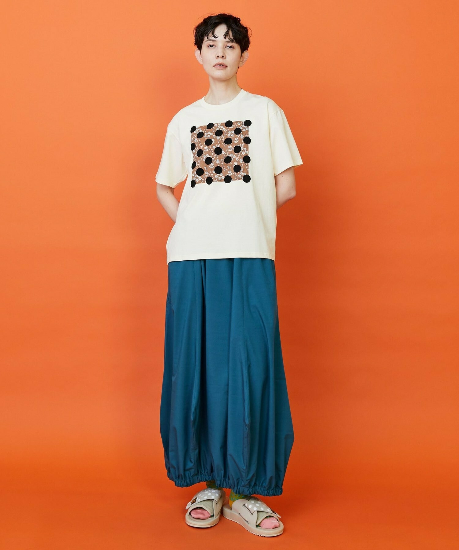 【FRAPBOIS】ガーデンフローＴシャツ 詳細画像 チャコールグレー 5