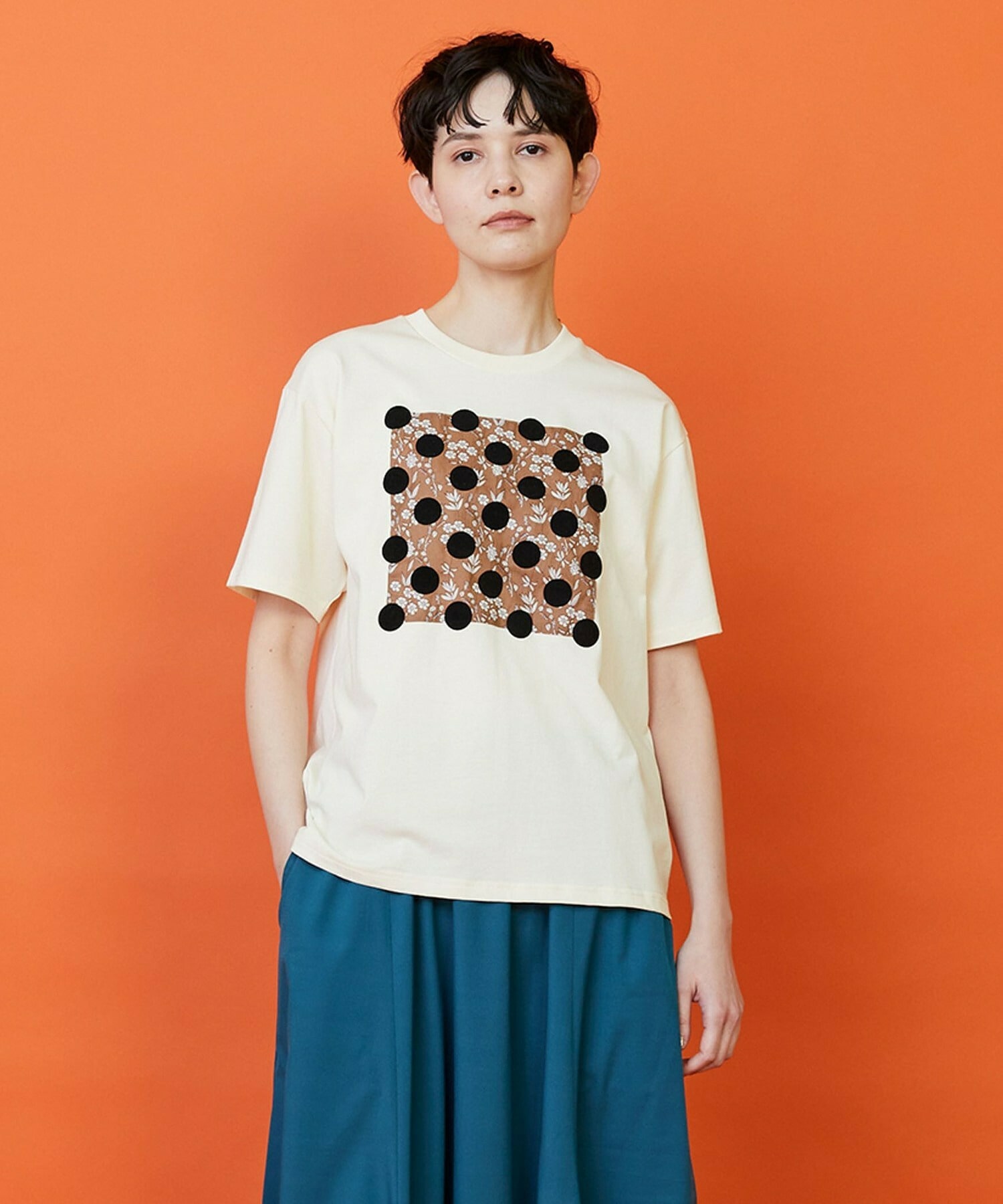 【FRAPBOIS】ガーデンフローＴシャツ 詳細画像 クリーム 1