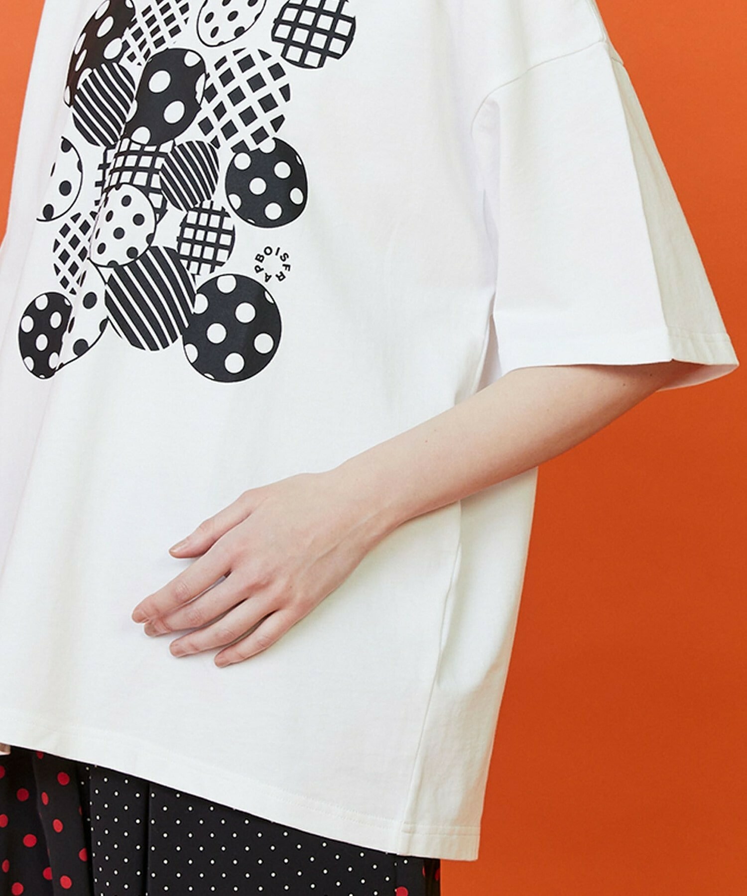 【FRAPBOIS】フォームドットＴシャツ 詳細画像 ホワイト 3