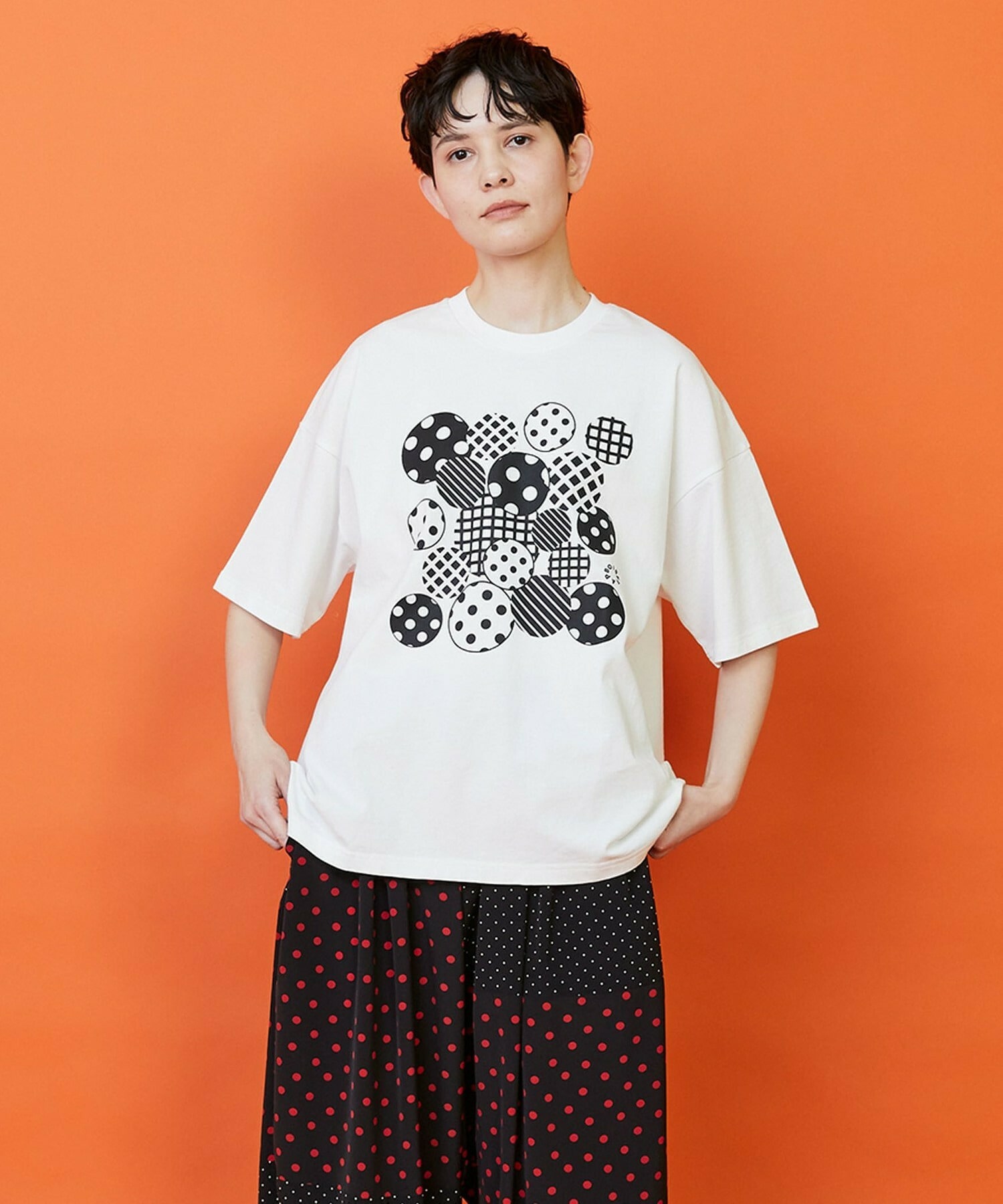 【FRAPBOIS】フォームドットＴシャツ 詳細画像 ホワイト 1