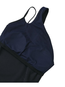 【Julier】YOGA FITアシメミドルトップス/パット付き・UVカット・吸汗速乾・ホットヨガ対応・水着・水陸両用 詳細画像 グレー 12