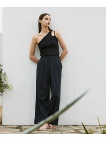 【Julier】YOGA FITアシメミドルトップス/パット付き・UVカット・吸汗速乾・ホットヨガ対応・水着・水陸両用 詳細画像 グレー 3