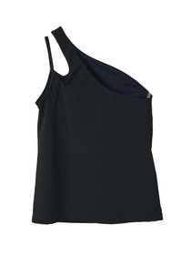 【Julier】YOGA FITアシメミドルトップス/パット付き・UVカット・吸汗速乾・ホットヨガ対応・水着・水陸両用 詳細画像 グレー 8