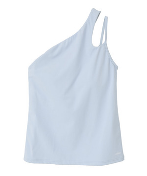 【Julier】YOGA FITアシメミドルトップス/パット付き・UVカット・吸汗速乾・ホットヨガ対応・水着・水陸両用 詳細画像 ブルー 1