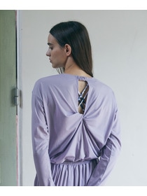 【Julier】ライトプライム バッククロスプルオーバー/エコ・UVカット・吸汗速乾・ホットヨガ対応・ラッシュガード 詳細画像 ネイビー 1