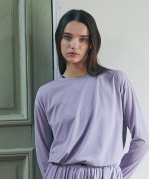 【Julier】ライトプライム バッククロスプルオーバー/エコ・UVカット・吸汗速乾・ホットヨガ対応・ラッシュガード 詳細画像 ラベンダー 1