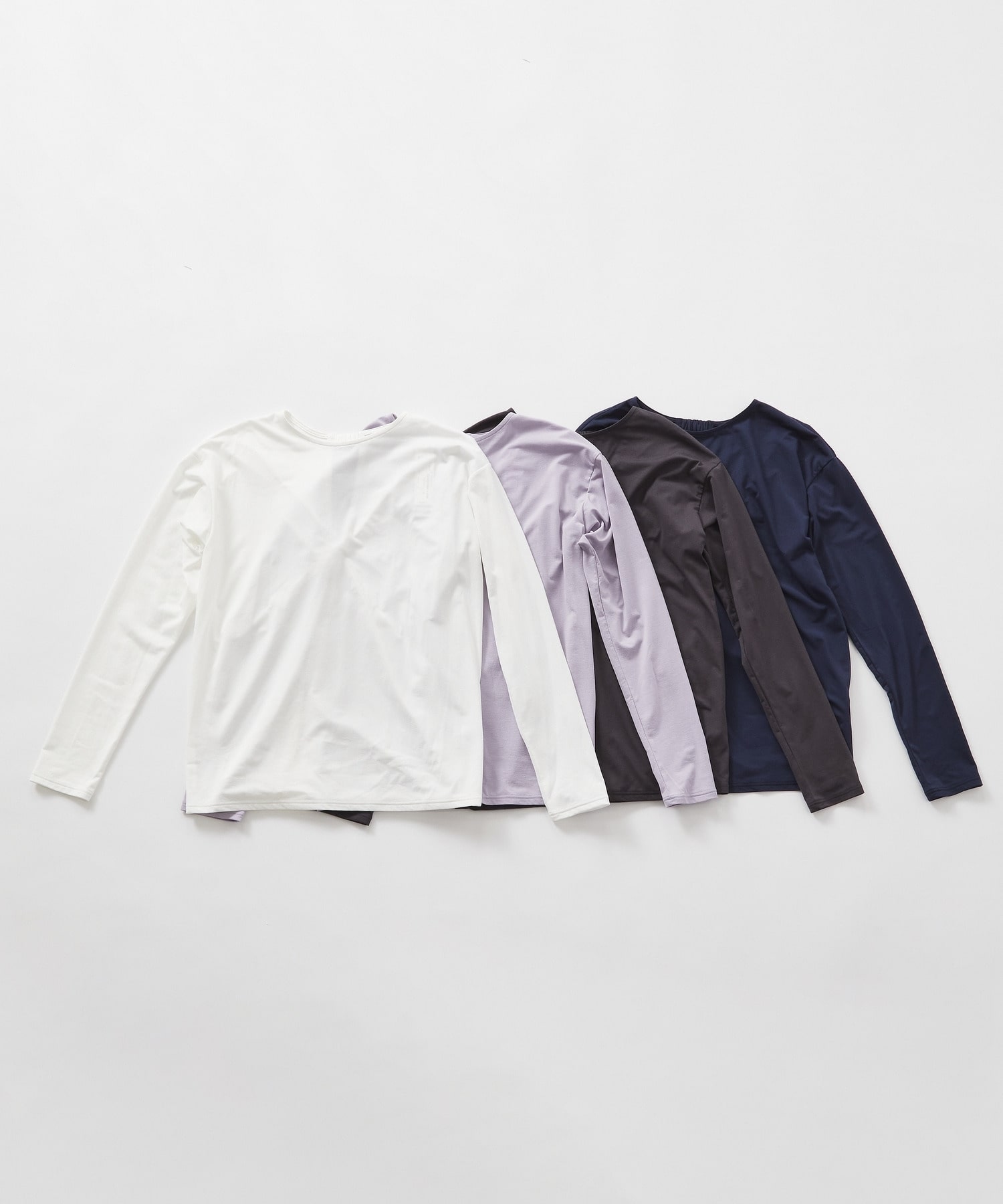 【Julier】ライトプライム バッククロスプルオーバー/エコ・UVカット・吸汗速乾・ホットヨガ対応・ラッシュガード 詳細画像 ネイビー 7