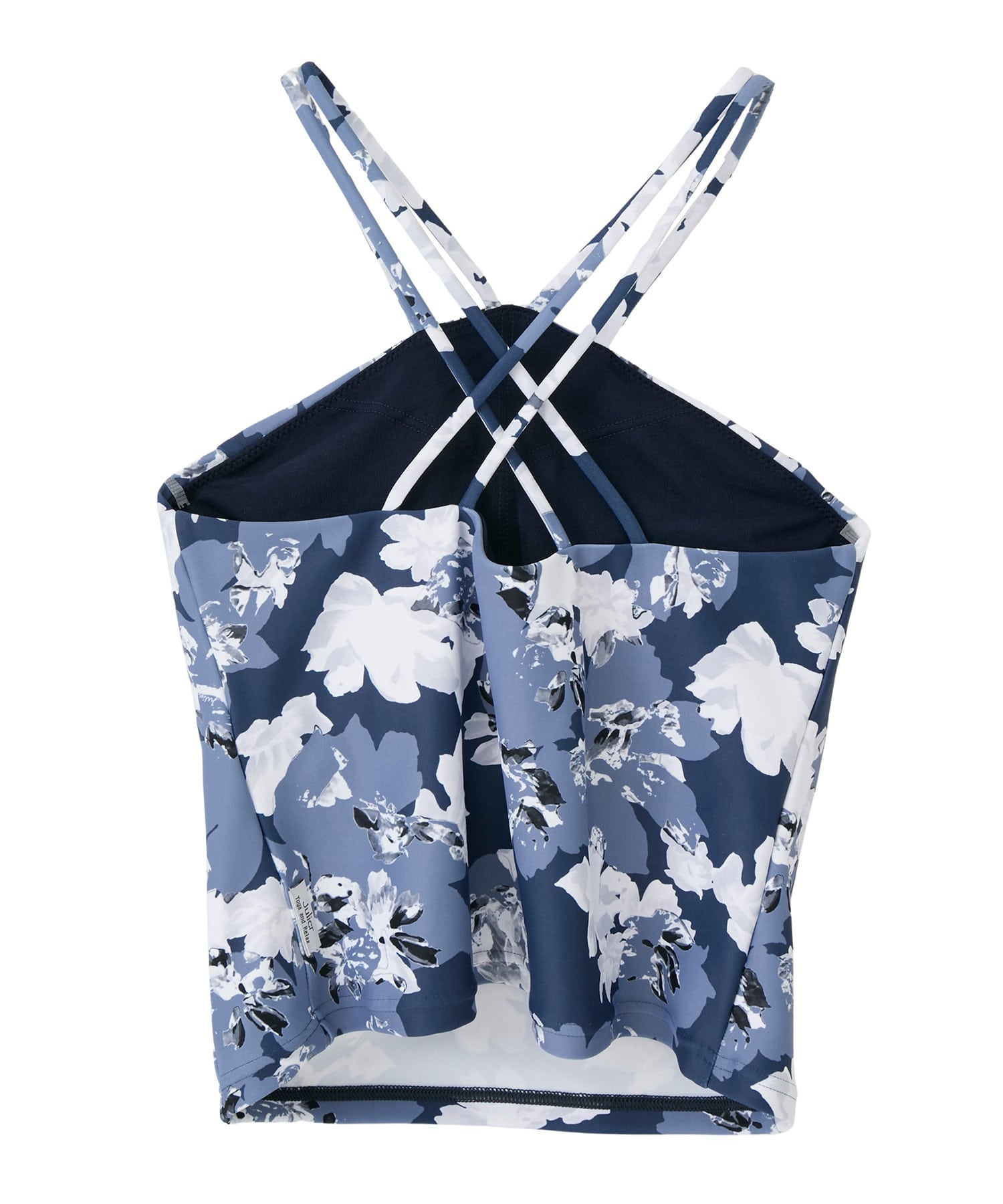 【Julier】flash flowerプリントキャミソール/パット付き・UVカット・吸汗速乾・ホットヨガ対応・水着・水陸両用 詳細画像 ブルー 10