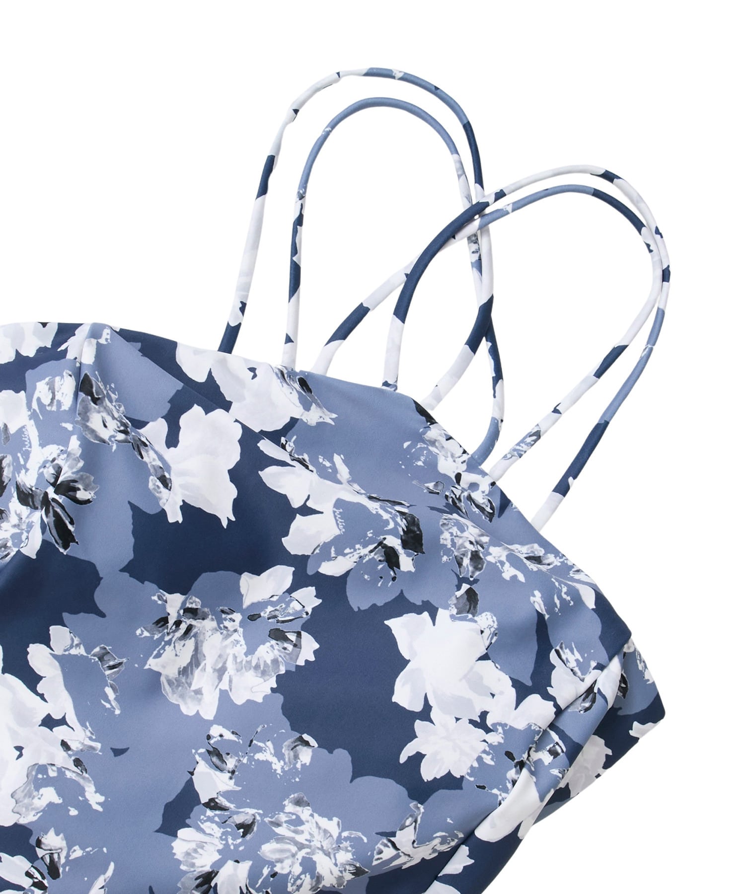 【Julier】flash flowerプリントキャミソール/パット付き・UVカット・吸汗速乾・ホットヨガ対応・水着・水陸両用 詳細画像 ブルー 11