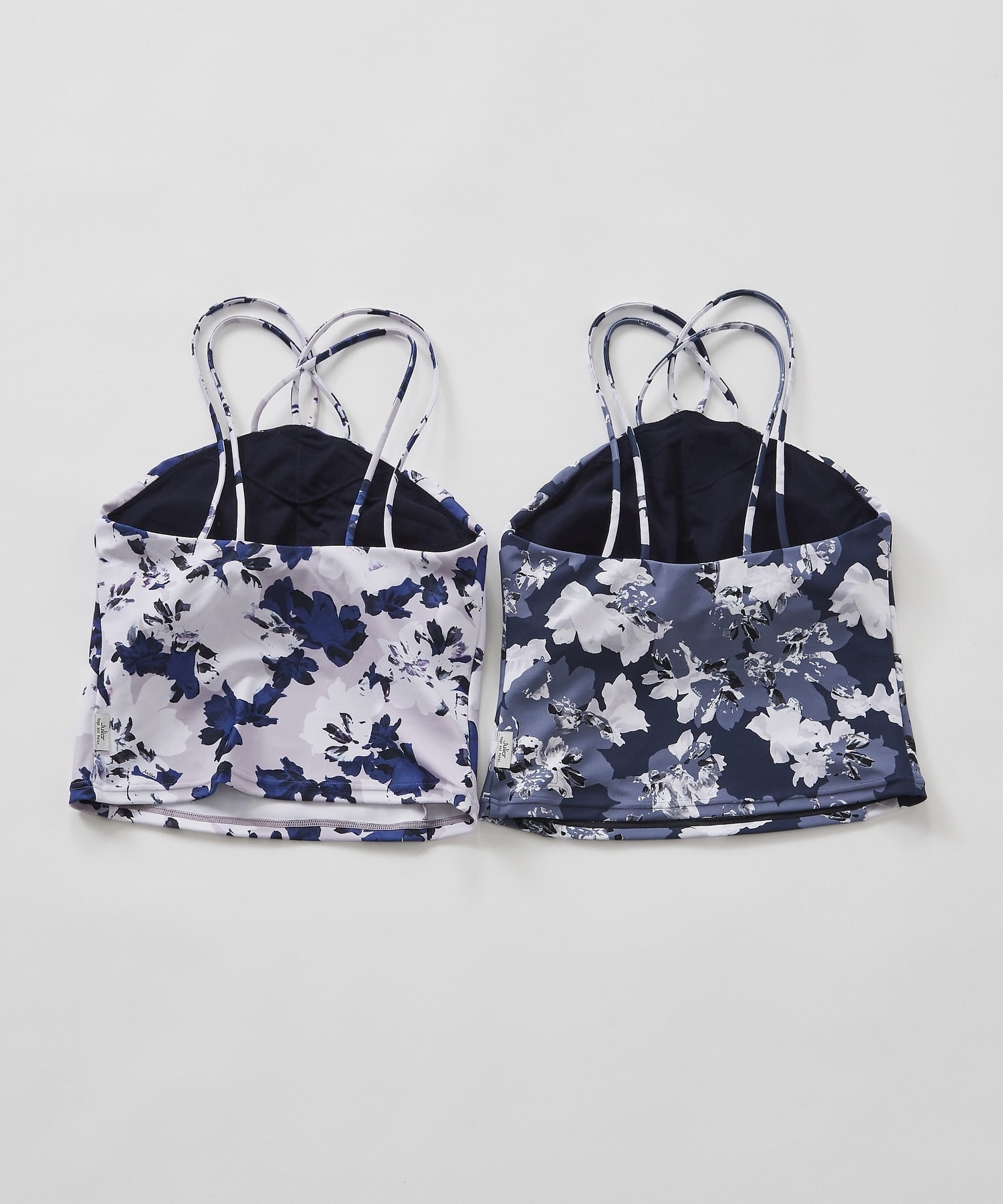 【Julier】flash flowerプリントキャミソール/パット付き・UVカット・吸汗速乾・ホットヨガ対応・水着・水陸両用 詳細画像 ブルー 9