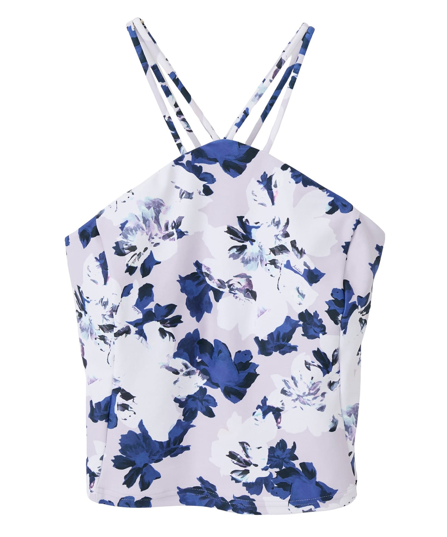 【Julier】flash flowerプリントキャミソール/パット付き・UVカット・吸汗速乾・ホットヨガ対応・水着・水陸両用 詳細画像 ラベンダー 2