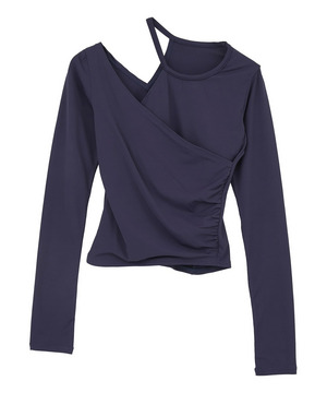 【Julier】エコシーベア天ロングスリーブプルオーバー/パット付き・エコ・UVカット・吸汗速乾・ホットヨガ対応・ラッシュガード  詳細画像 パープル 1