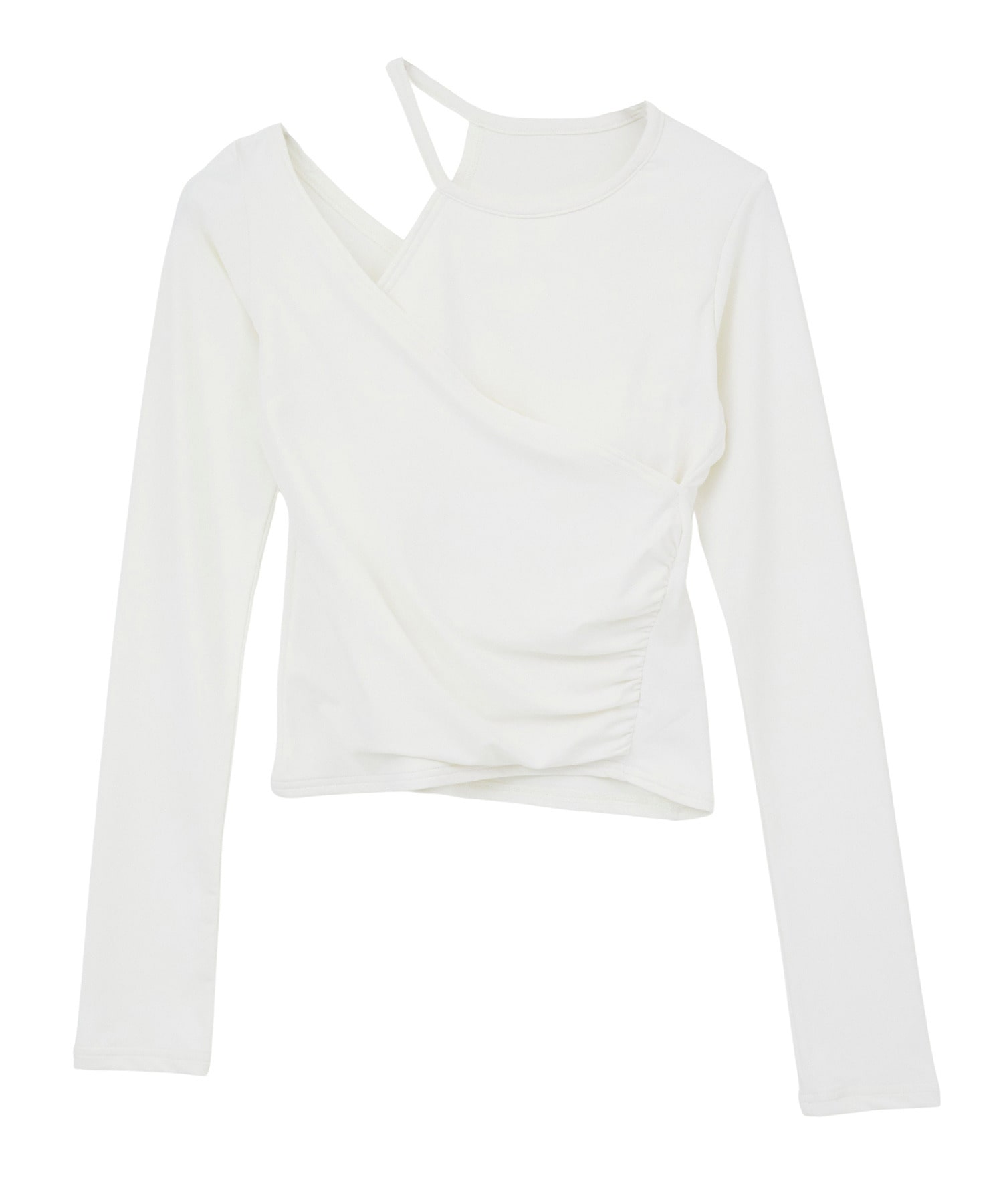 【Julier】エコシーベア天ロングスリーブプルオーバー/パット付き・エコ・UVカット・吸汗速乾・ホットヨガ対応・ラッシュガード  詳細画像 オフホワイト 1