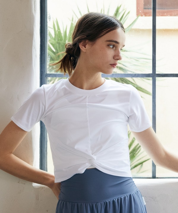 【Julier】アクティブフローコンパクトTシャツ/UVカット・吸汗速乾・ハイストレッチ