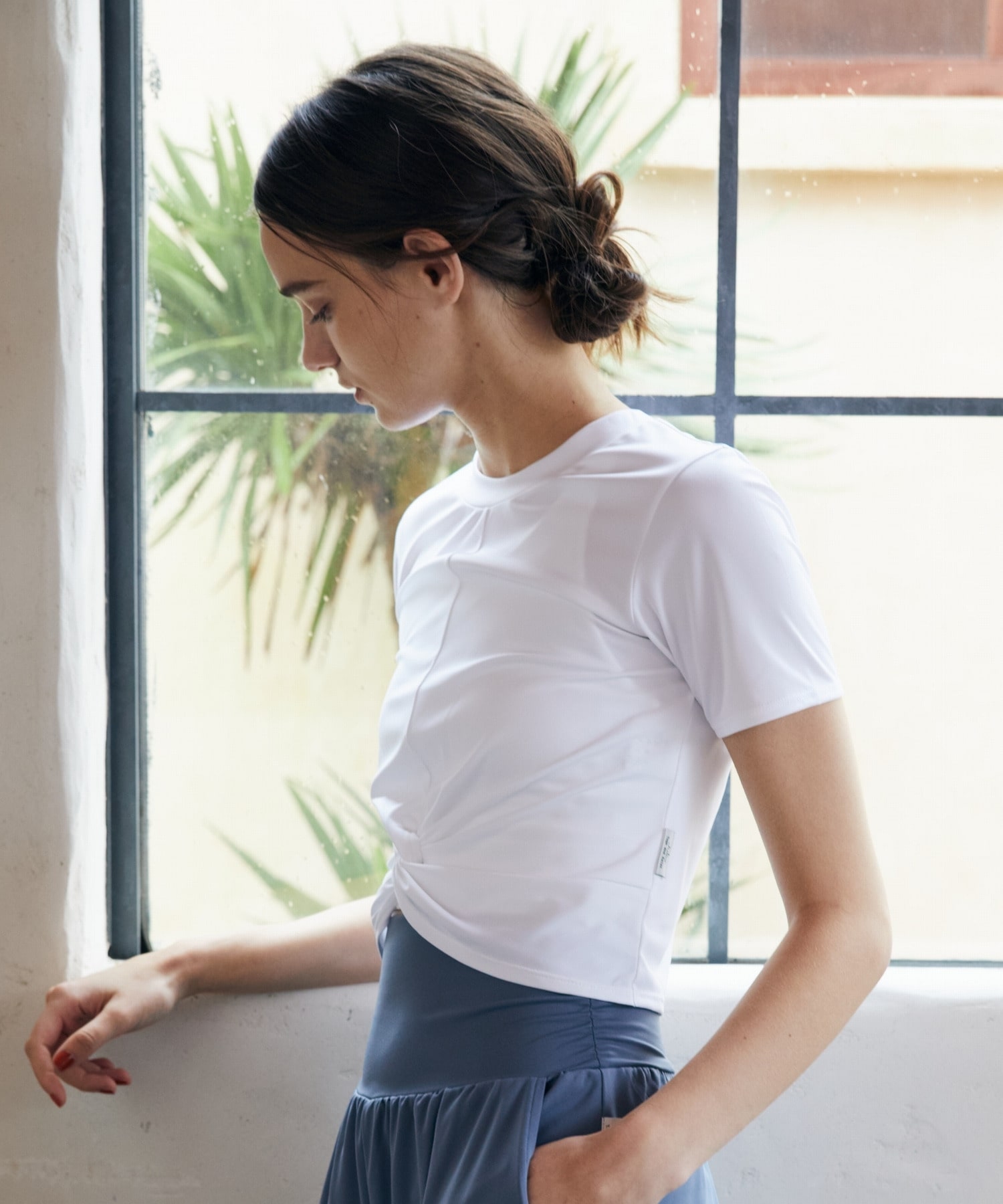 【Julier】アクティブフローコンパクトTシャツ/UVカット・吸汗速乾・ハイストレッチ 詳細画像 ブラック 2