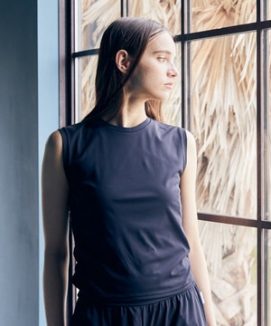 【Julier】アクティブフロータンクトップ/UVカット・吸汗速乾・ハイストレッチ 詳細画像 ブラック 1