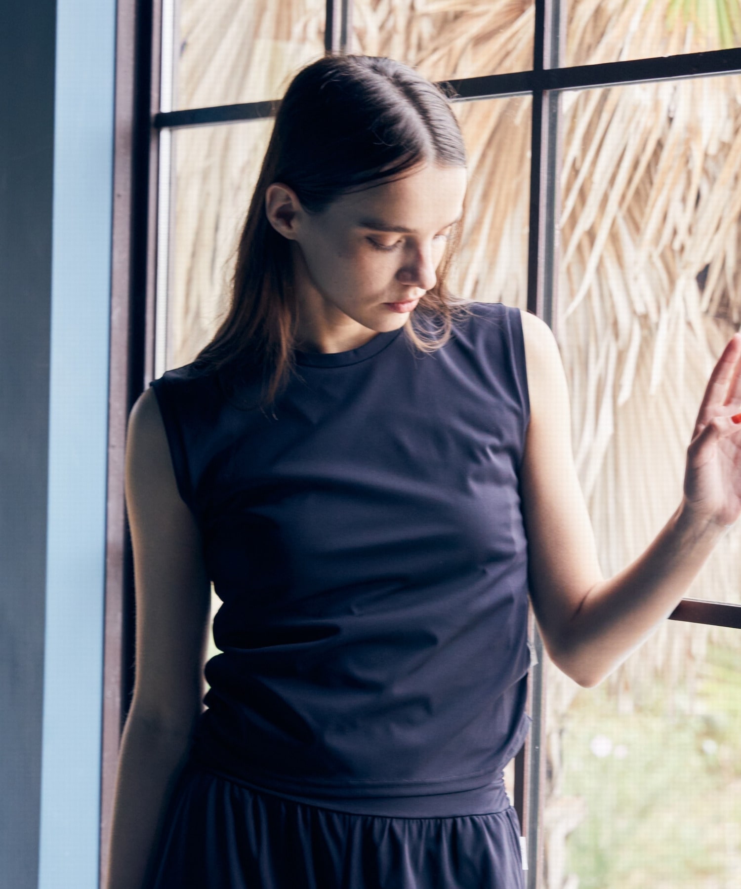 【Julier】アクティブフロータンクトップ/UVカット・吸汗速乾・ハイストレッチ 詳細画像 ブルー 1