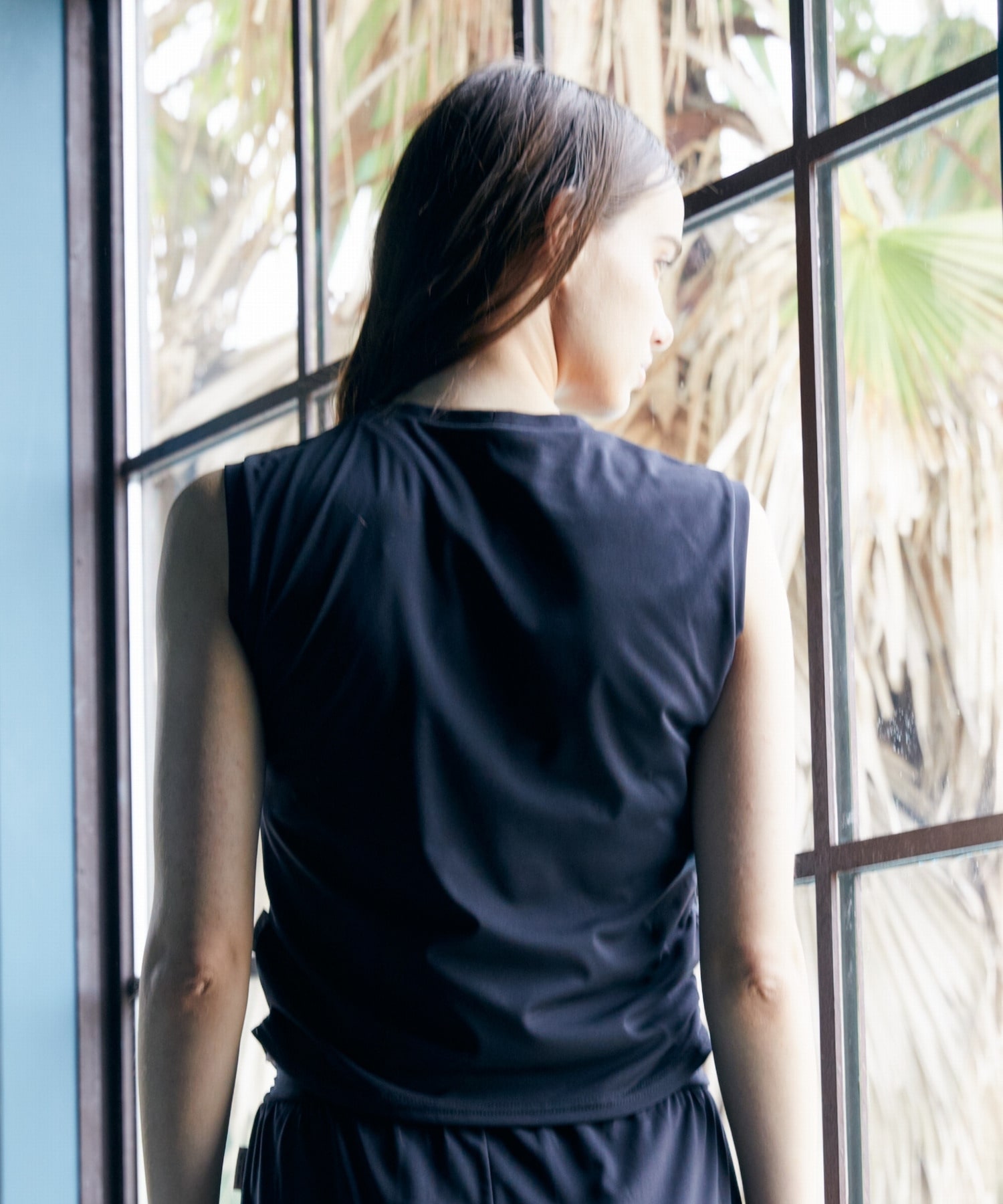 【Julier】アクティブフロータンクトップ/UVカット・吸汗速乾・ハイストレッチ 詳細画像 ブルー 2