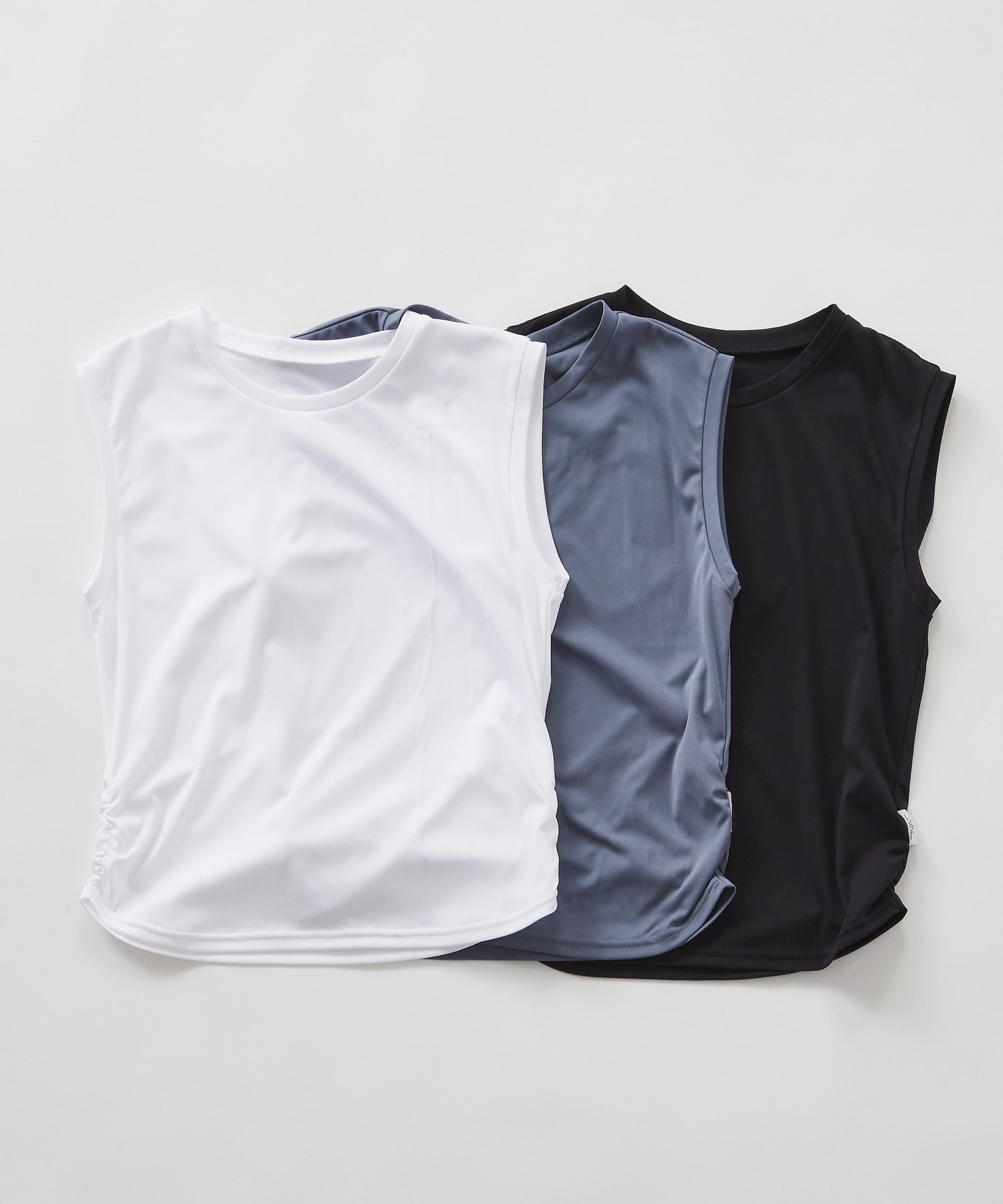 【Julier】アクティブフロータンクトップ/UVカット・吸汗速乾・ハイストレッチ 詳細画像 ブルー 4