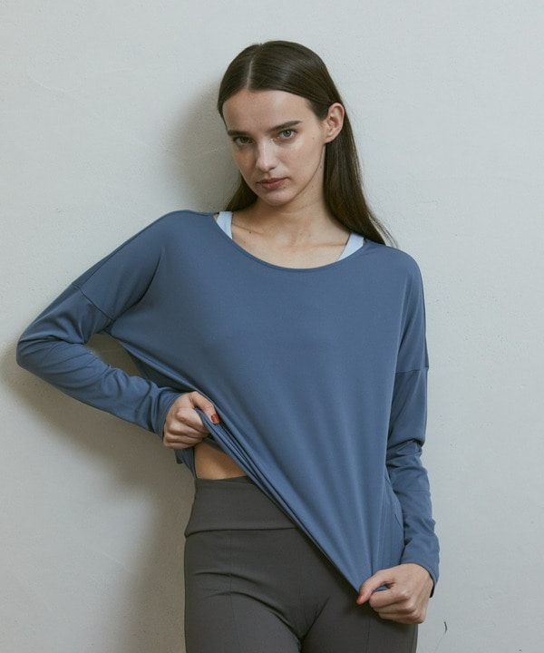 【Julier】アクティブフローロングスリーブプルオーバー/UVカット・吸汗速乾・ハイストレッチ