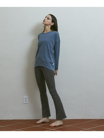 【Julier】YOGA FITフレアレギンス/UVカット・吸汗速乾・ホットヨガ対応・水着・水陸両用 詳細画像 ブラック 7