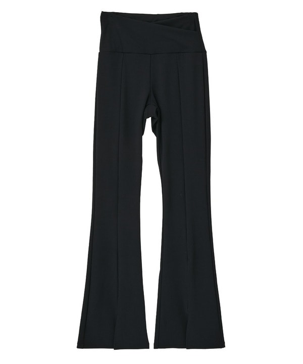 YOGA FITフレアレギンス/UVカット・吸汗速乾・ホットヨガ対応・水着・水陸両用 詳細画像 ブラック 1