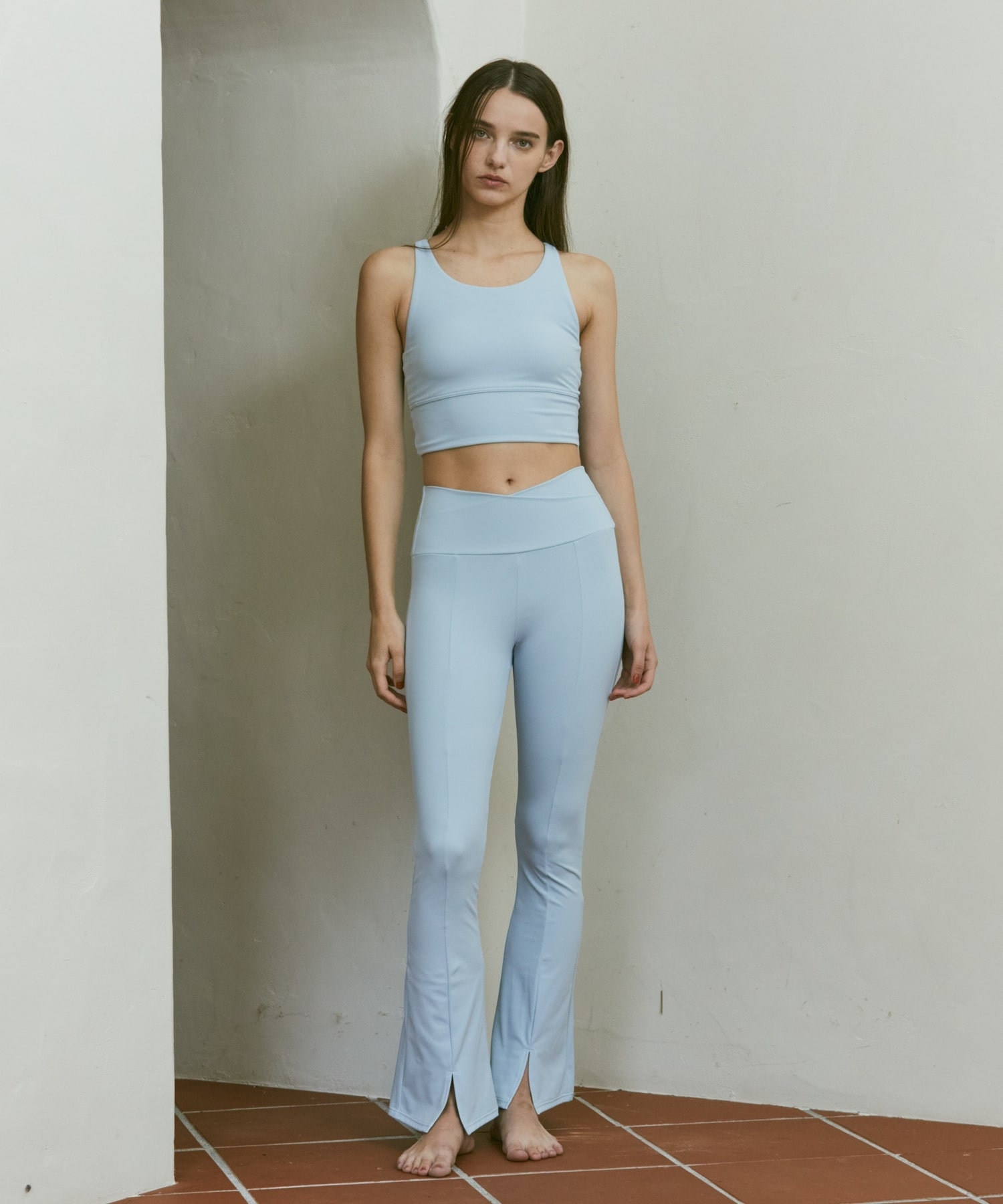 【Julier】YOGA FITフレアレギンス/UVカット・吸汗速乾・ホットヨガ対応・水着・水陸両用 詳細画像 ブラック 5